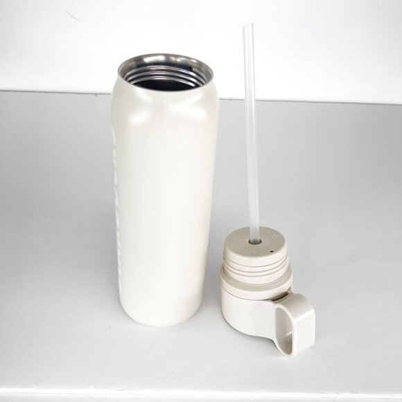 NWT Starbucks Twist to Sip Stainless Steel Drink Bottle Cream Grey 591ml/20oz - Picture 7 of 14